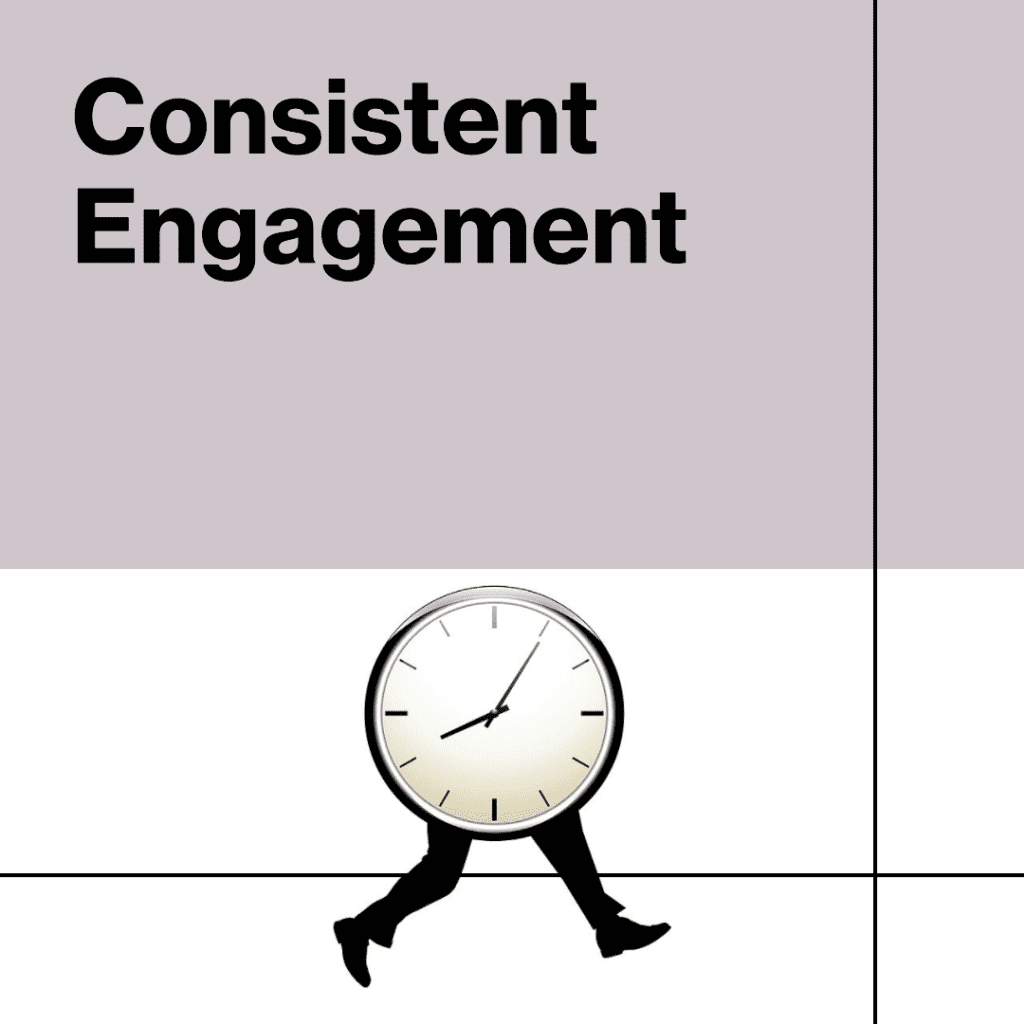 Time your posts and maintain consistent engagement