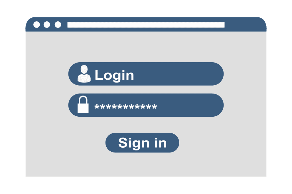 Log in using your username and password