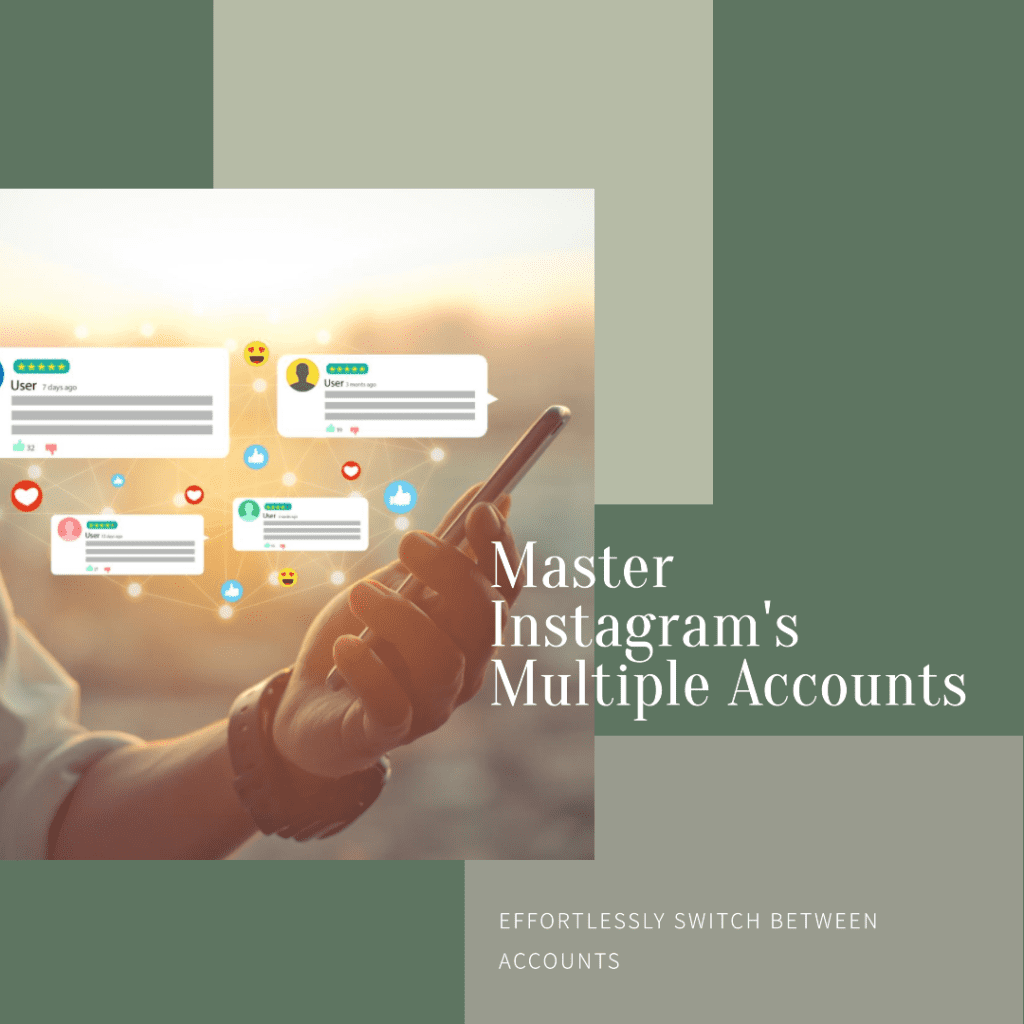 Managing multiple accounts on Instagram