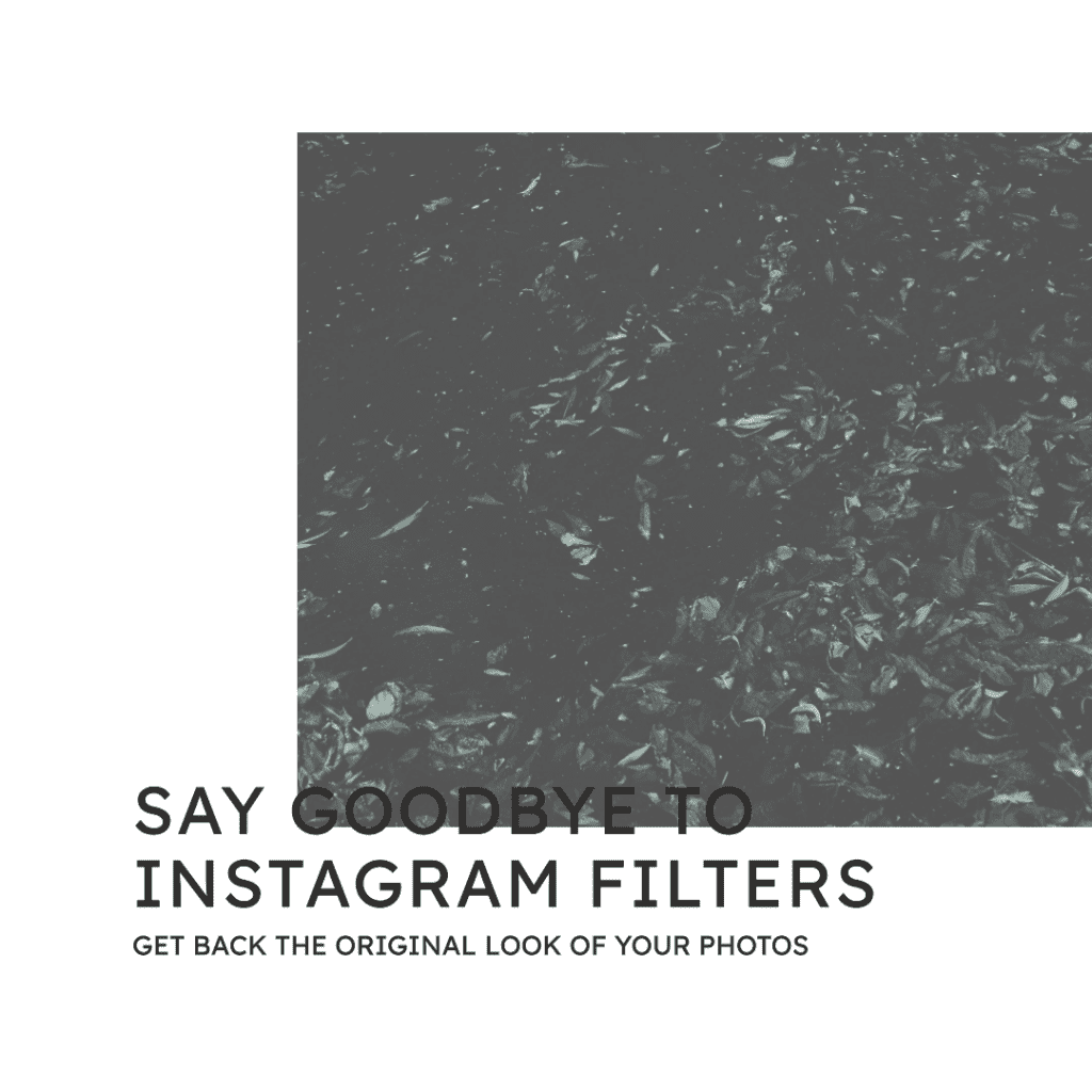How to Remove Instagram Filters from Photo