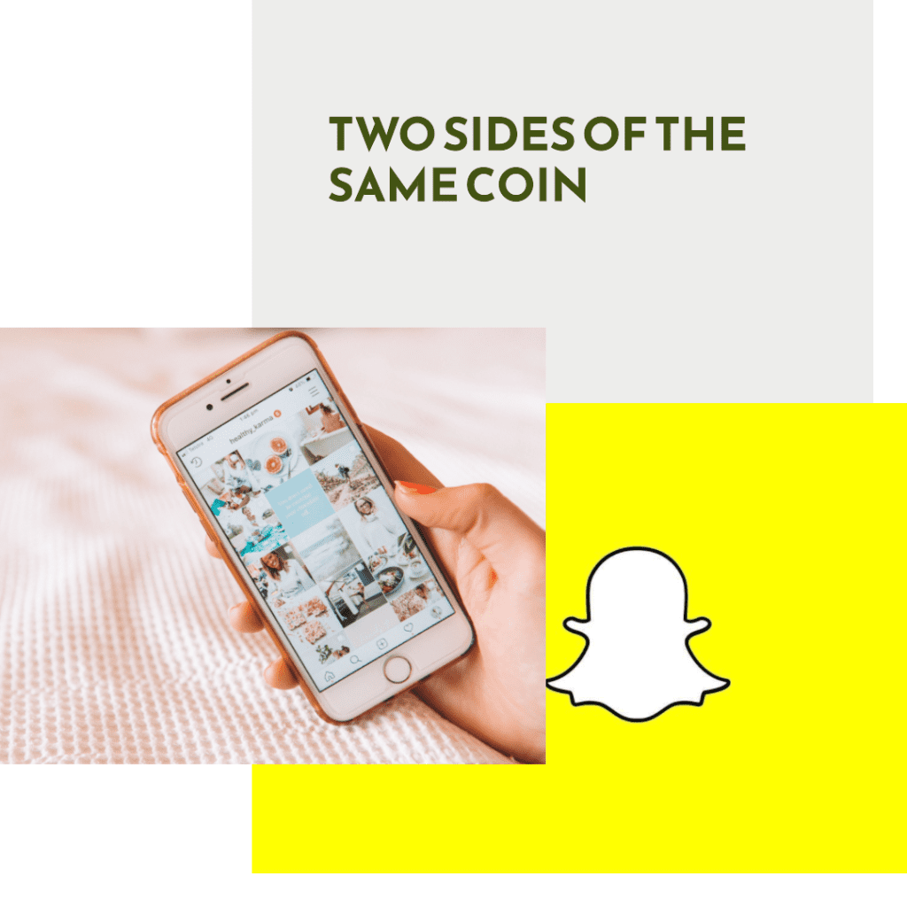 Snapchat and Instagram are two sides of the same coin