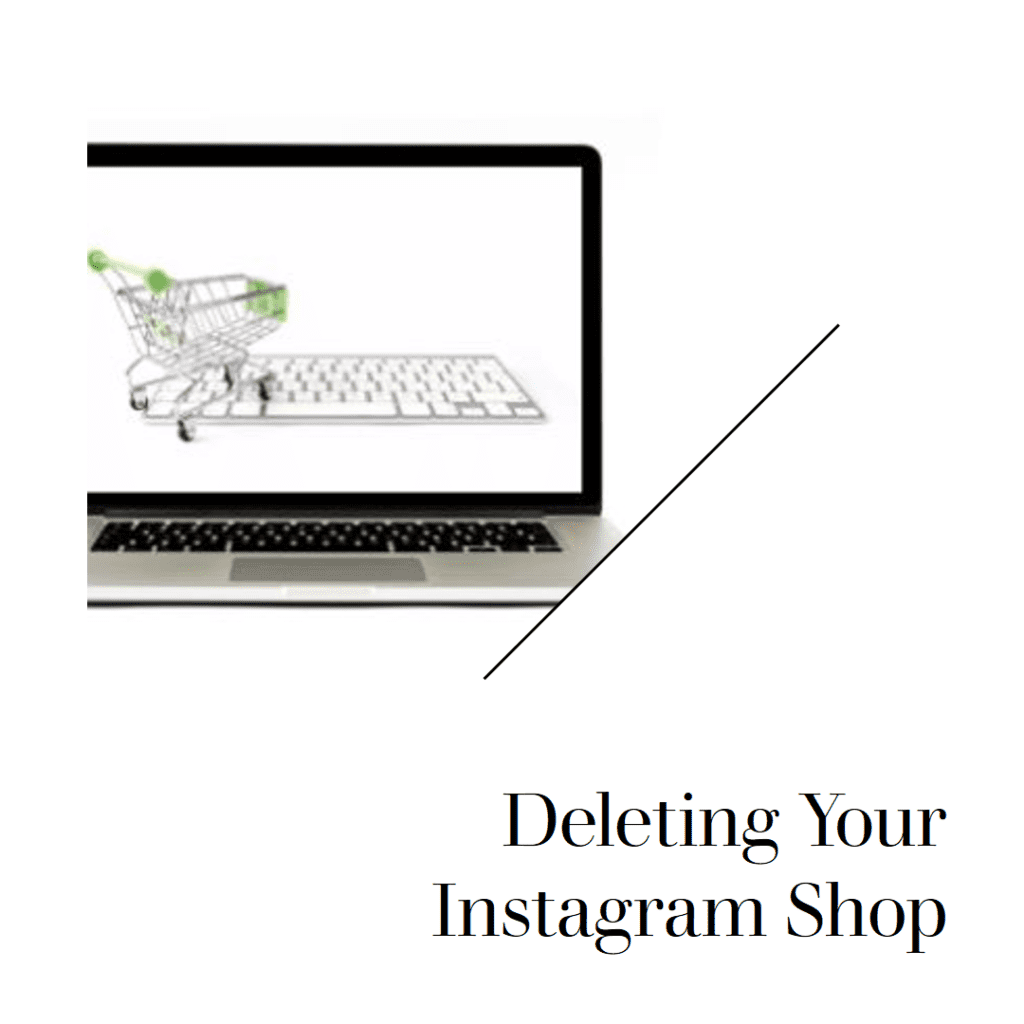 How to delete instagram shop