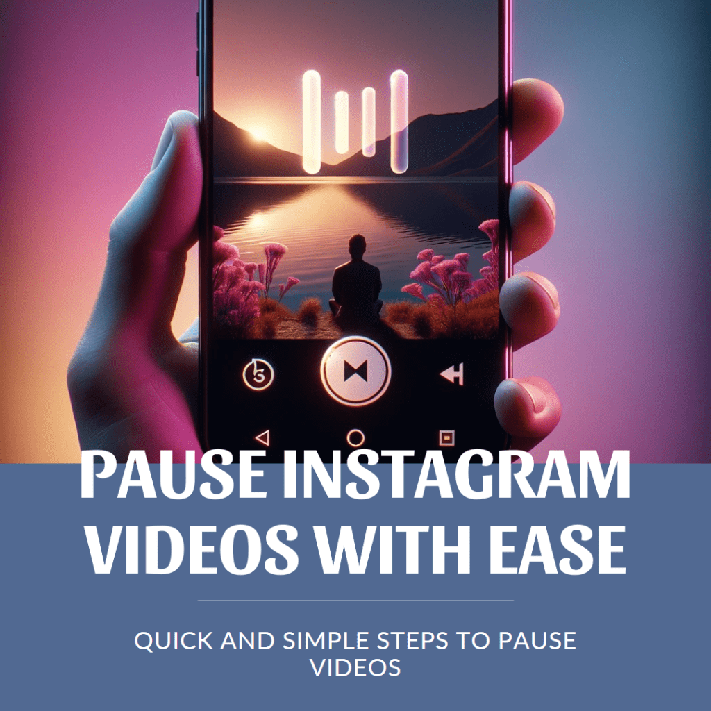 How to pause an Instagram video
