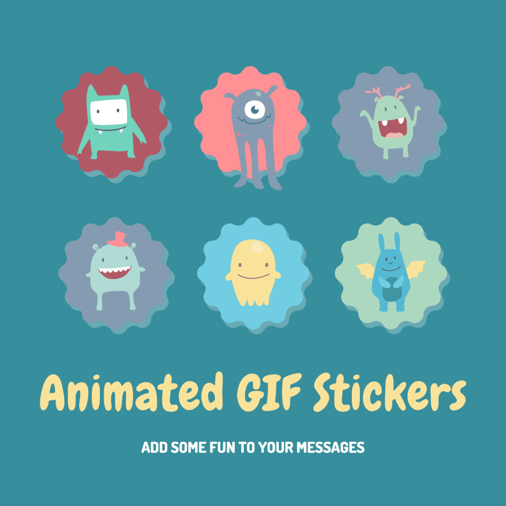 Find animated GIF stickers