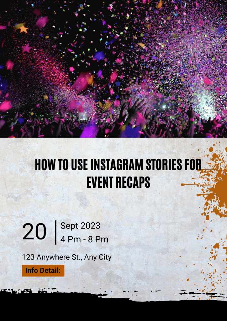 How to use instagram stories for event recaps