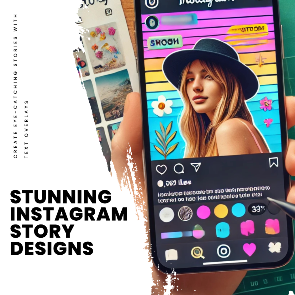 How to create instagram stories with text overlays