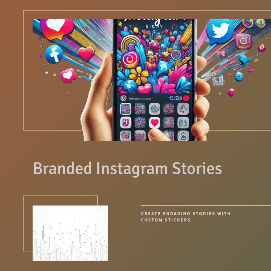 How to create instagram stories with branded stickers