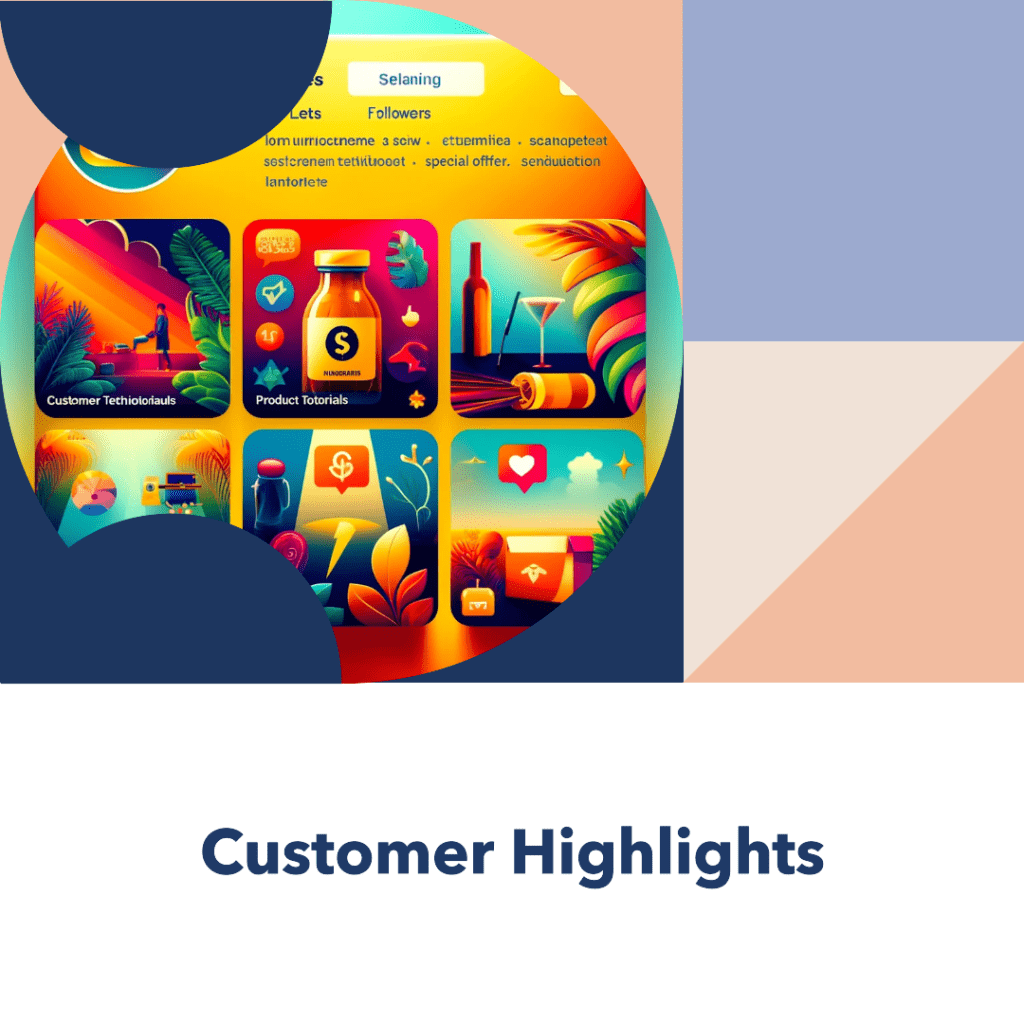 How to create Instagram stories with customer highlights