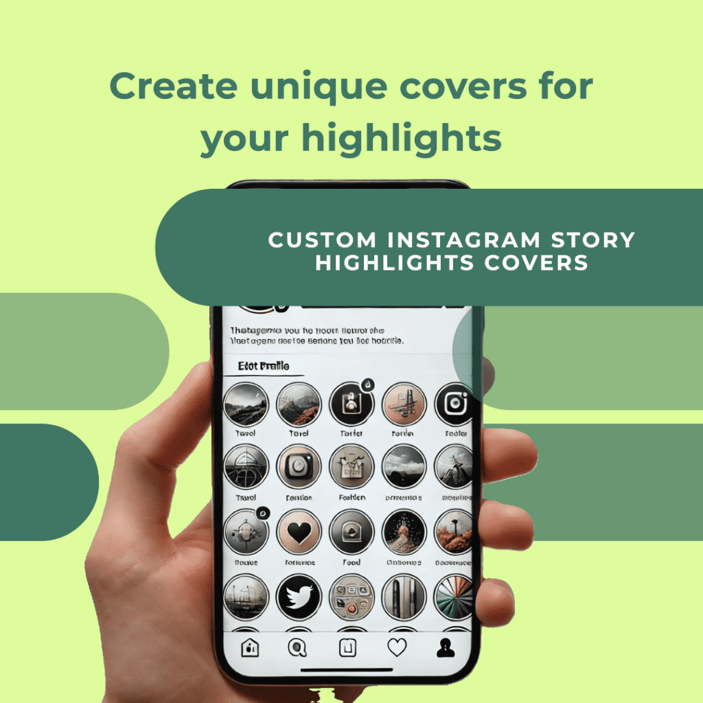 How to create custom instagram story highlights covers