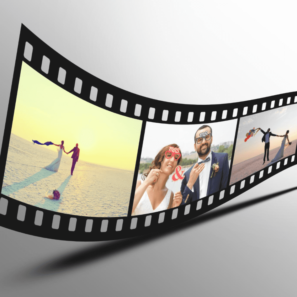 Use looping video clips alongside photos