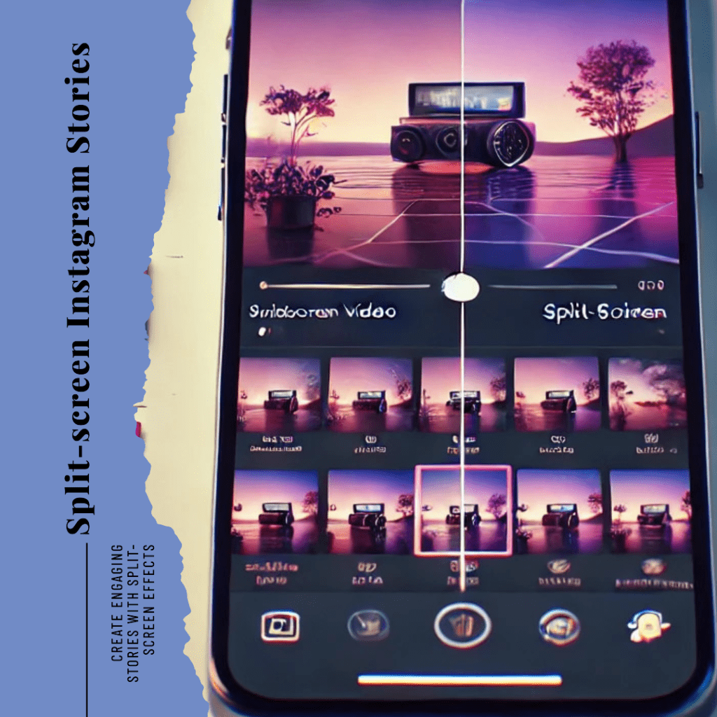 How to create instagram stories with split-screen effects