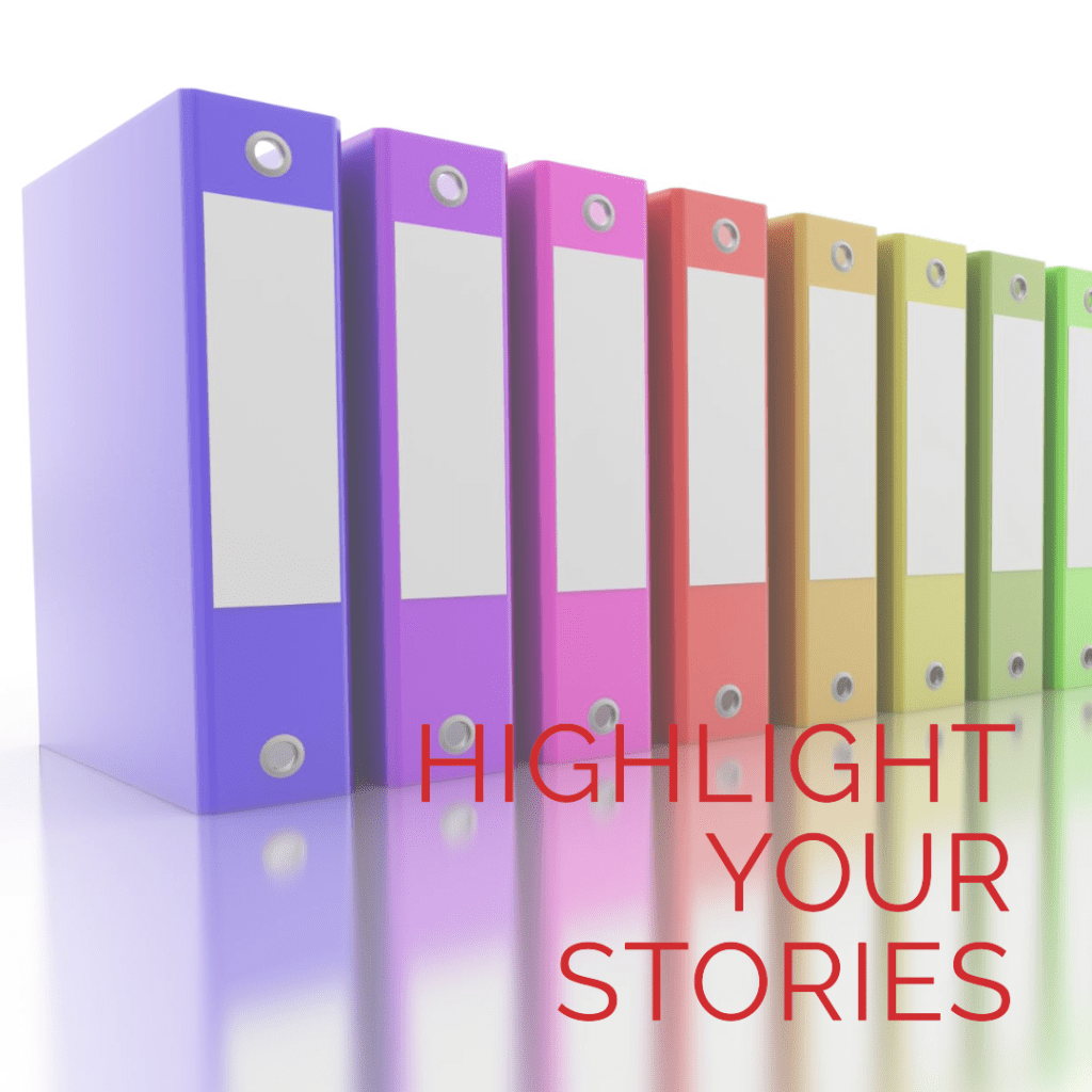 Organize your stories into different highlight categories