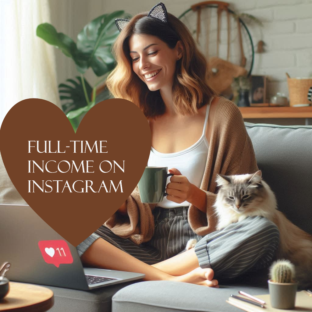 full time income on instagram