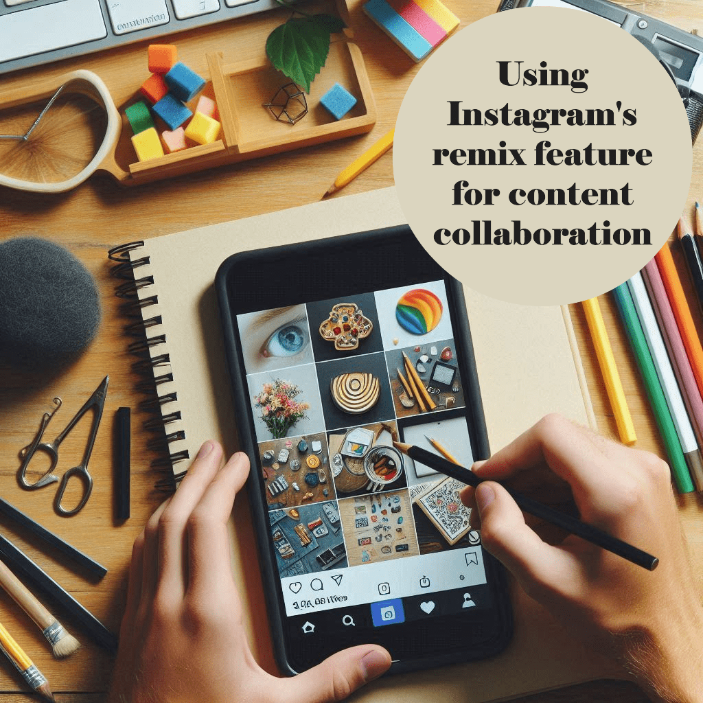 Using instagram’s remix feature for content collaboration