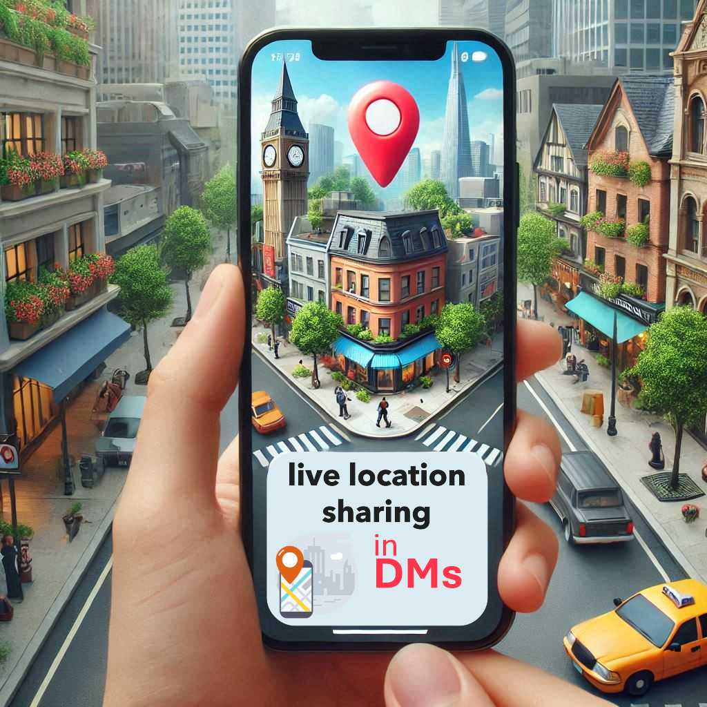 live location sharing in direct messages 