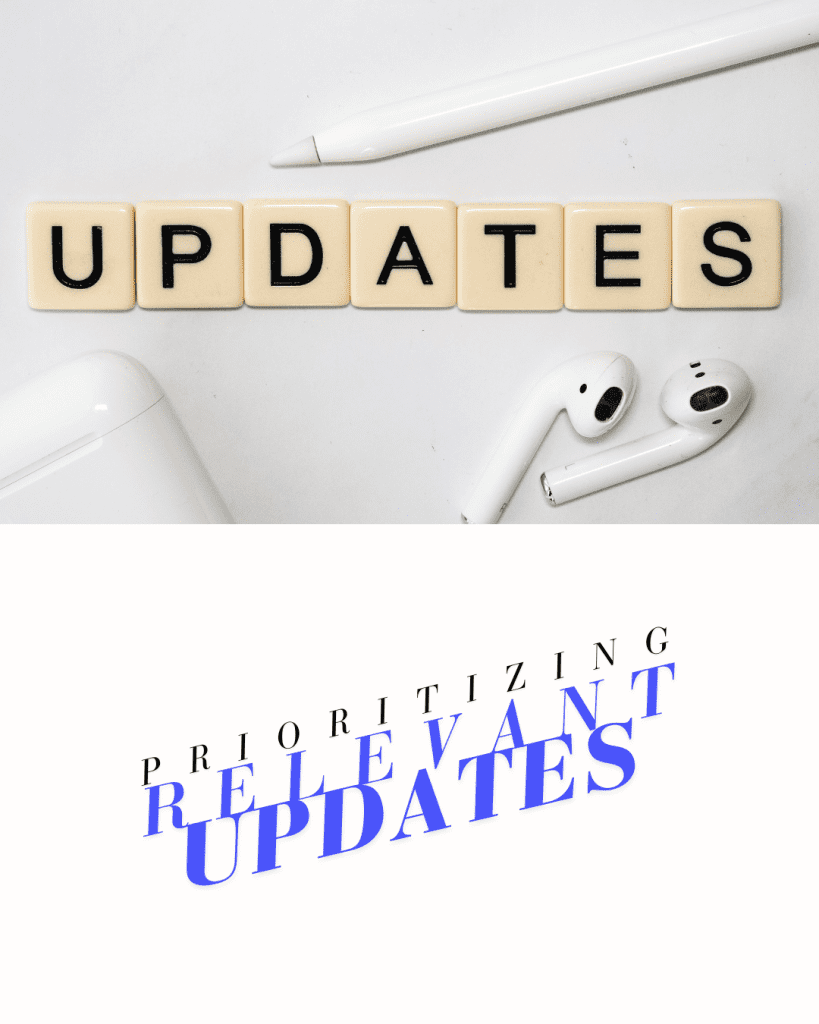 prioritizing relevant updates